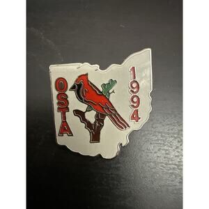 1994 Ohio State Otsa Cardinal Enamel Lapel Pin By AULD